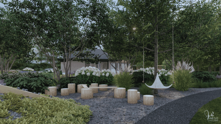 Miejsce zabaw dla dzieci - naturalny plac zabaw.